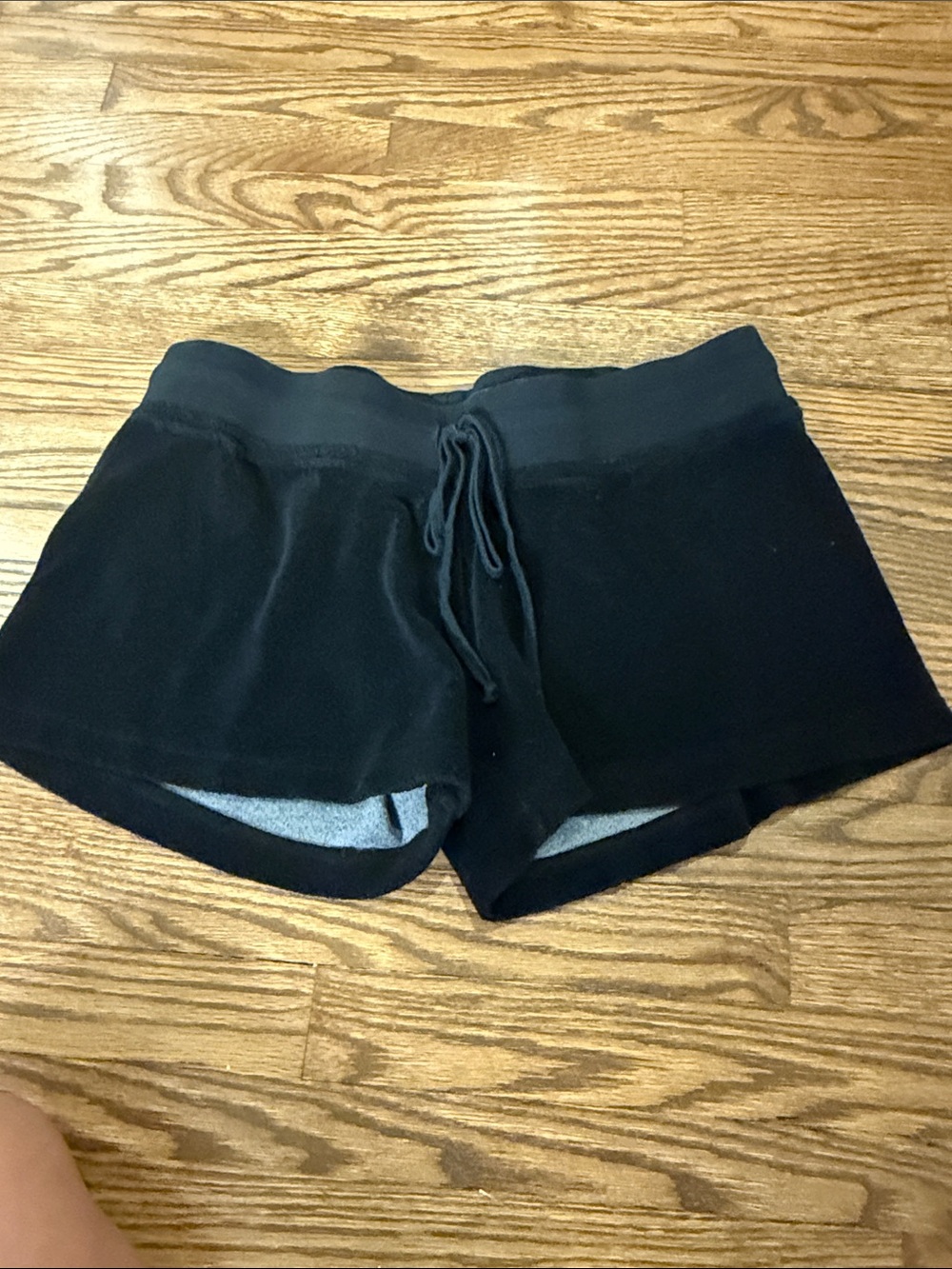 Hard Tail Junior Girls Black Lounge Shorts - Drawstring Waist Size XL